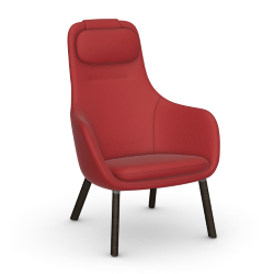 VITRA armchair with loose seat cushion HAL LOUNGE CHAIR in Volo fabric