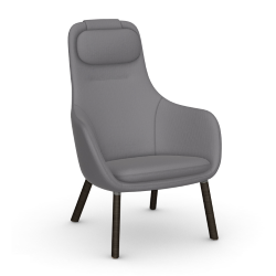 VITRA armchair with loose seat cushion HAL LOUNGE CHAIR in Volo fabric