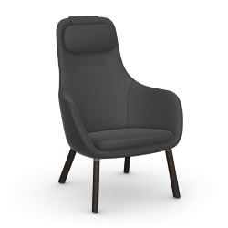 VITRA armchair with loose seat cushion HAL LOUNGE CHAIR in Volo fabric