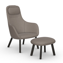 VITRA armchair HAL LOUNGE CHAIR & OTTOMAN in Cosy 2 fabric