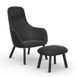 VITRA armchair HAL LOUNGE CHAIR & OTTOMAN in Credo fabric