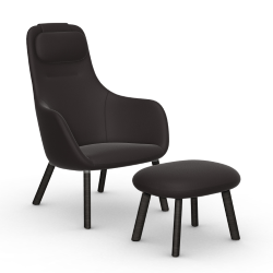 VITRA armchair HAL LOUNGE CHAIR & OTTOMAN in Credo fabric