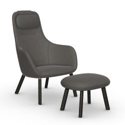 VITRA armchair HAL LOUNGE CHAIR & OTTOMAN in Credo fabric