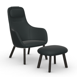 VITRA armchair HAL LOUNGE CHAIR & OTTOMAN in Credo fabric