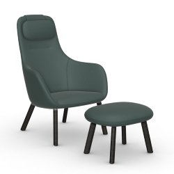 VITRA armchair HAL LOUNGE CHAIR & OTTOMAN in Volo fabric