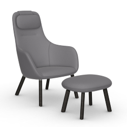VITRA armchair HAL LOUNGE CHAIR & OTTOMAN in Volo fabric