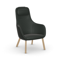 VITRA armchair HAL LOUNGE CHAIR in Premium Leather