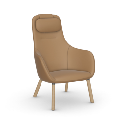 VITRA armchair HAL LOUNGE CHAIR in Premium Leather