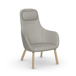 VITRA armchair HAL LOUNGE CHAIR in Premium Leather