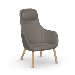 VITRA armchair HAL LOUNGE CHAIR in Premium Leather