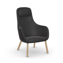 VITRA armchair HAL LOUNGE CHAIR in Premium Leather
