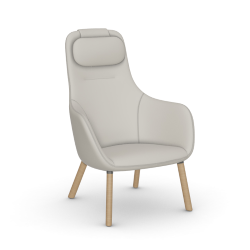 VITRA armchair HAL LOUNGE CHAIR in Premium Leather