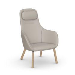 VITRA armchair HAL LOUNGE CHAIR in Premium Leather
