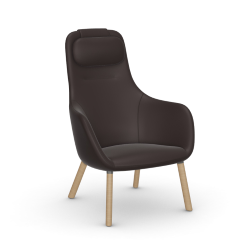 VITRA armchair HAL LOUNGE CHAIR in Premium Leather