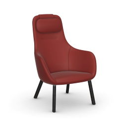 VITRA armchair HAL LOUNGE CHAIR in Premium Leather