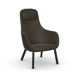 VITRA armchair HAL LOUNGE CHAIR in Premium Leather