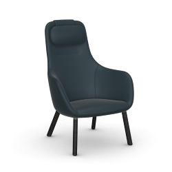 VITRA armchair HAL LOUNGE CHAIR in Premium Leather