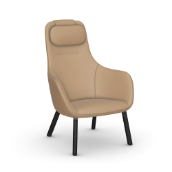 VITRA armchair HAL LOUNGE CHAIR in Premium Leather