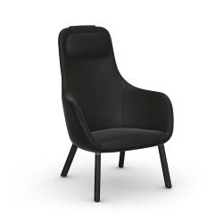 VITRA armchair HAL LOUNGE CHAIR in Premium Leather
