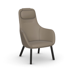 VITRA armchair HAL LOUNGE CHAIR in Premium Leather