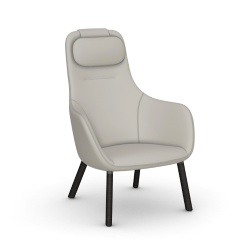 VITRA armchair HAL LOUNGE CHAIR in Premium Leather