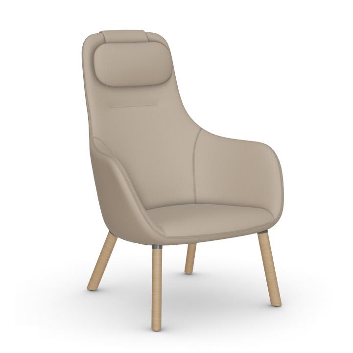 VITRA armchair HAL LOUNGE CHAIR in Dumet fabric