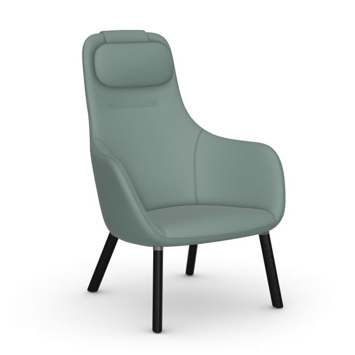 VITRA armchair HAL LOUNGE CHAIR in Dumet fabric
