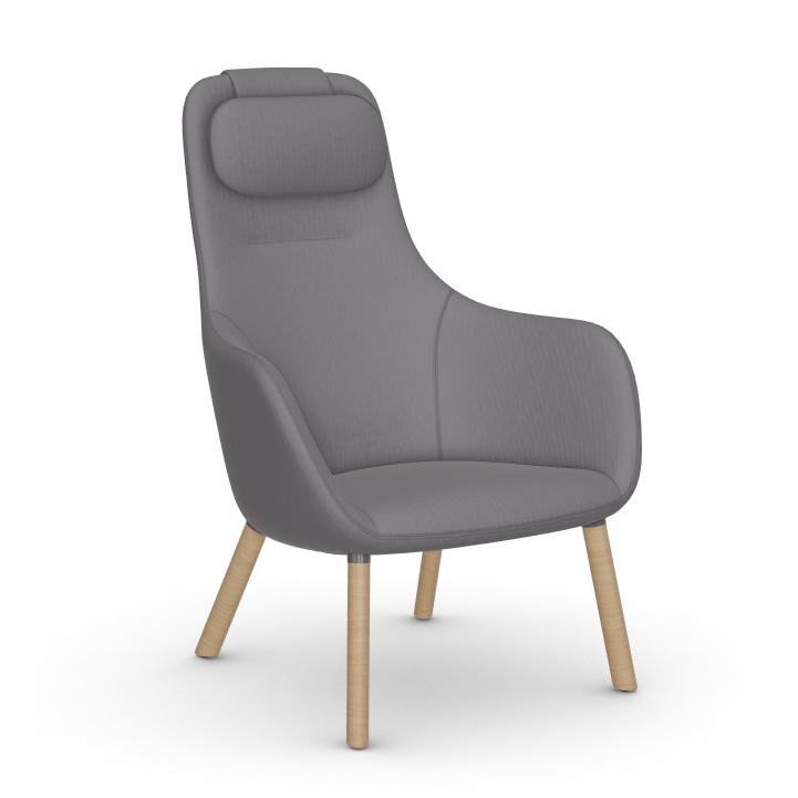 VITRA armchair HAL LOUNGE CHAIR in Volo fabric