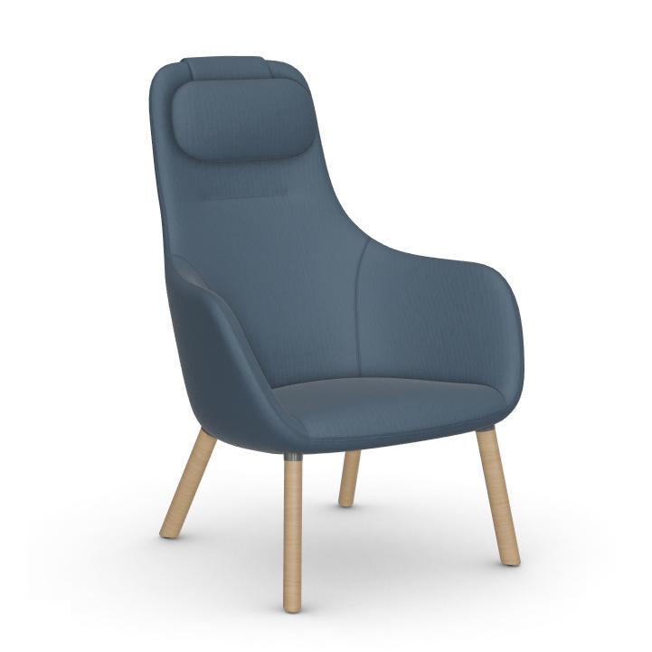 VITRA armchair HAL LOUNGE CHAIR in Volo fabric