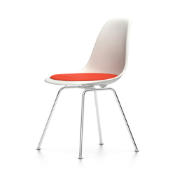 VITRA chaise avec coussin Eames Plastic Side Chair DSX NOUVELLES DIMENSIONS