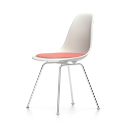 VITRA chaise avec coussin Eames Plastic Side Chair DSX NOUVELLES DIMENSIONS