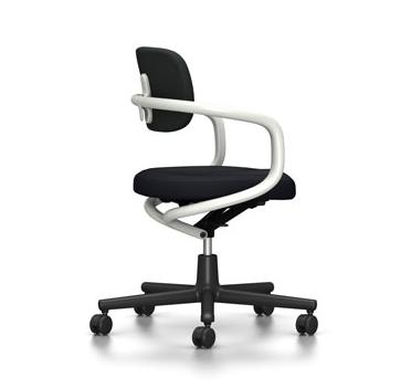 VITRA chaise de bureau ALLSTAR avec accoudoirs blancs