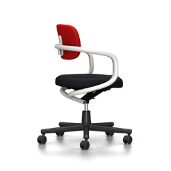 VITRA chaise de bureau ALLSTAR avec accoudoirs blancs