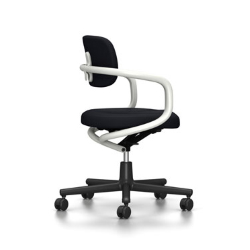 VITRA chaise de bureau ALLSTAR avec accoudoirs blancs