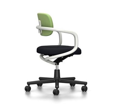 VITRA chaise de bureau ALLSTAR avec accoudoirs blancs