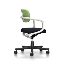 VITRA chaise de bureau ALLSTAR avec accoudoirs blancs