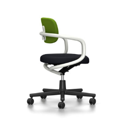 VITRA chaise de bureau ALLSTAR avec accoudoirs blancs