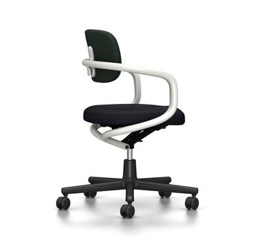 VITRA chaise de bureau ALLSTAR avec accoudoirs blancs
