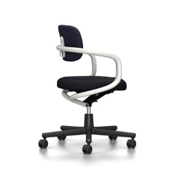 VITRA chaise de bureau ALLSTAR avec accoudoirs blancs