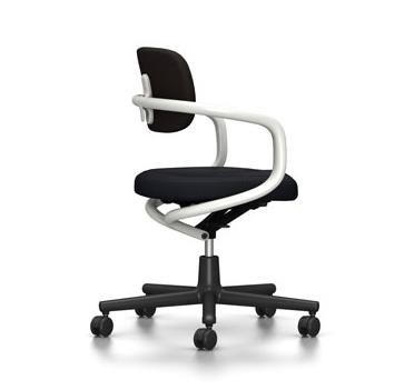 VITRA chaise de bureau ALLSTAR avec accoudoirs blancs