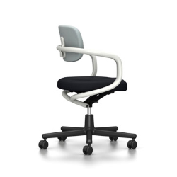 VITRA chaise de bureau ALLSTAR avec accoudoirs blancs