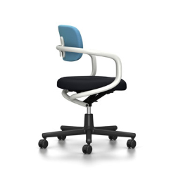 VITRA chaise de bureau ALLSTAR avec accoudoirs blancs