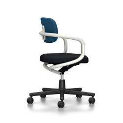 VITRA chaise de bureau ALLSTAR avec accoudoirs blancs