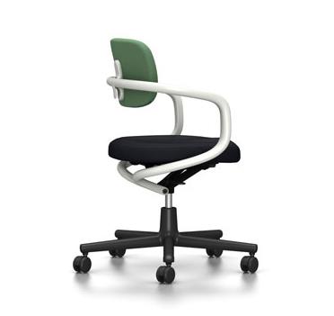 VITRA chaise de bureau ALLSTAR avec accoudoirs blancs
