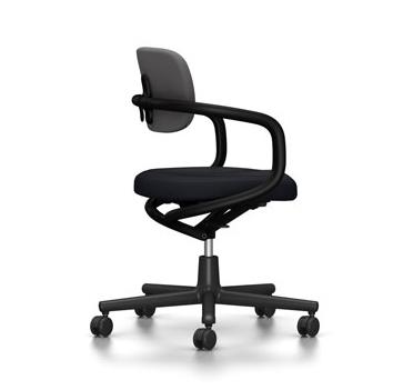 VITRA chaise de bureau ALLSTAR avec accoudoirs noirs