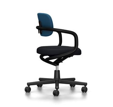 VITRA chaise de bureau ALLSTAR avec accoudoirs noirs