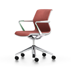VITRA chaise de bureau avec base à 5 branches sur roulettes UNIX CHAIR DIAMOND MESH