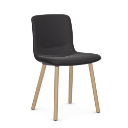 VITRA chaise HAL SOFT WOOD en tissu Credo