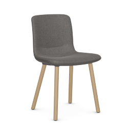 VITRA chaise HAL SOFT WOOD en tissu Credo