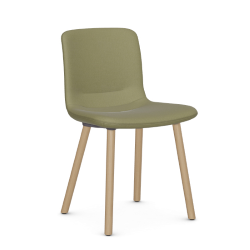 VITRA chaise HAL SOFT WOOD en tissu Credo